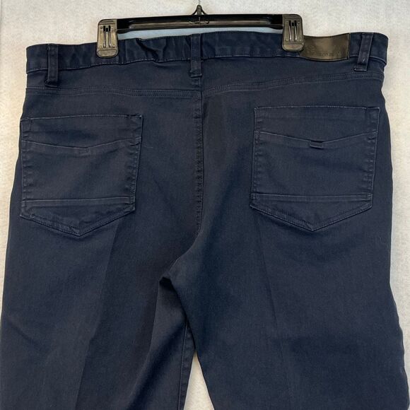 FRIED DENIM Men’s Slim Jeans 42x30 Dark Blue Stretch Cotton Blend Classic Fit - Picture 13 of 16